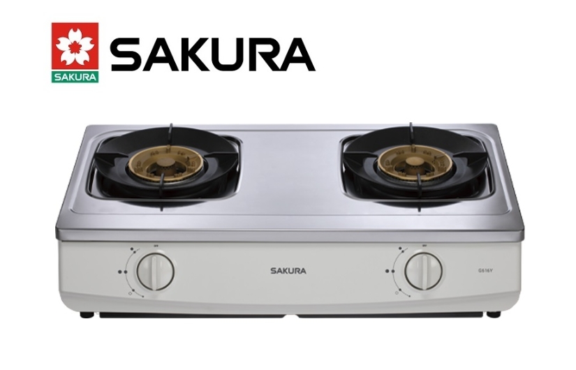 櫻花牌瓦斯爐 G-616Y聚熱焱安全台爐(1級能效)(含安裝)♦︎台北新北基隆桃園可約快速安裝♦︎