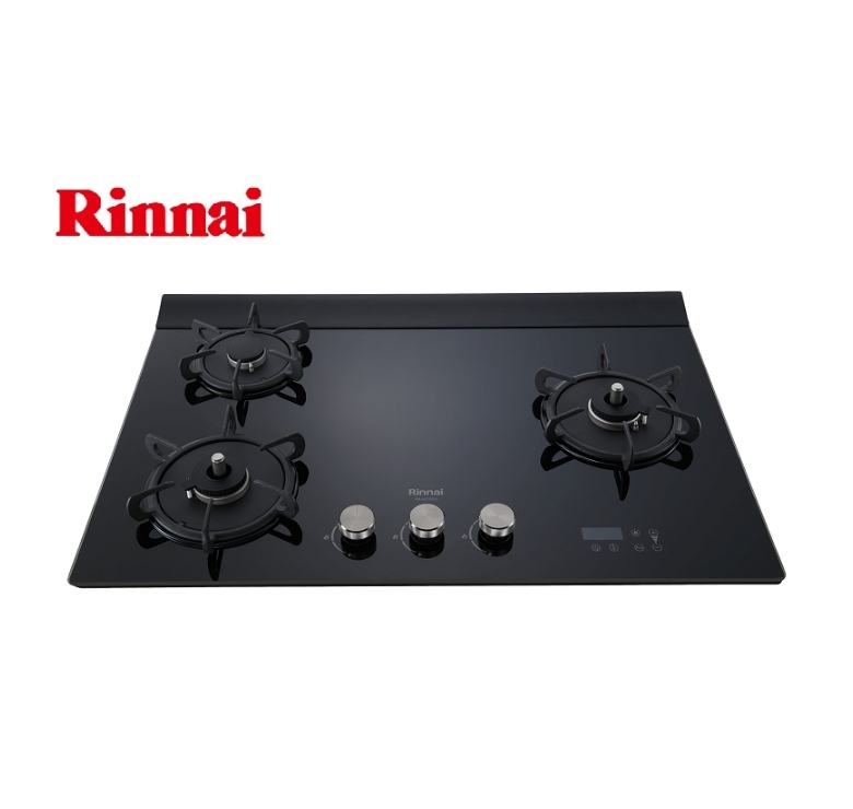 林內牌瓦斯爐 RB-A3760G檯面式緻溫玻璃面板三口爐(含安裝)♦︎台北新北基隆桃園可約快速安裝♦︎