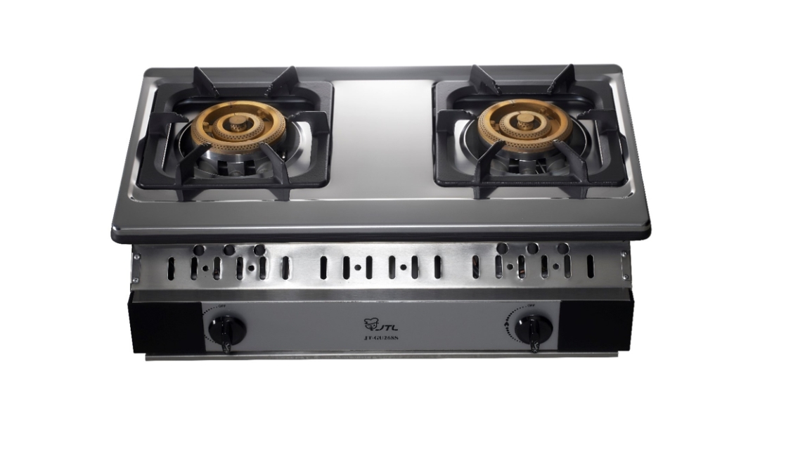 喜特麗瓦斯爐 JT-GU268S銅爐頭雙口嵌入爐(含安裝)♦︎台北新北基隆桃園可約快速安裝♦︎